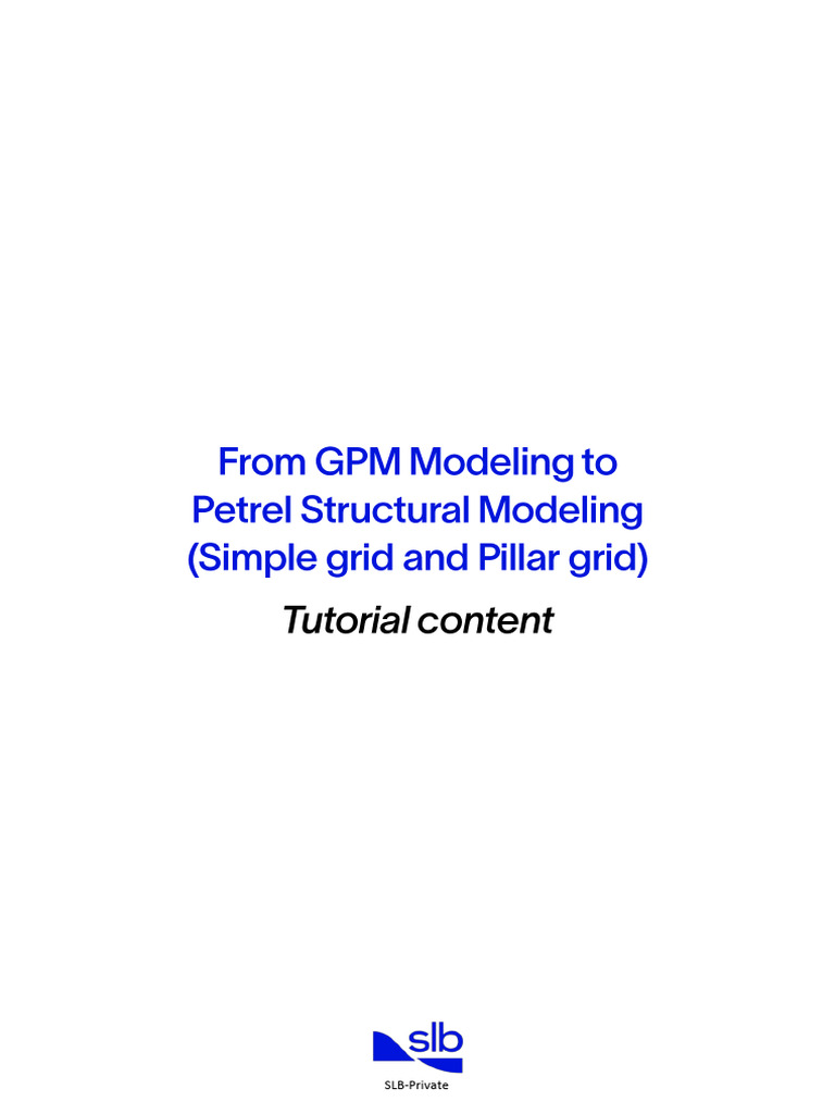 GPM To Structural Modeling - Simple and Pillar Grids - 7951068 - 04 | PDF