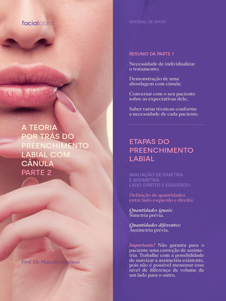 Técnicas de Preenchimento Labial Eficazes | PDF | Simetria | Estética