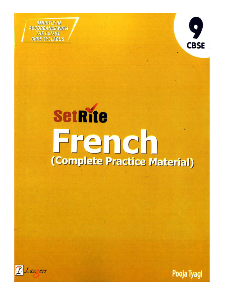 Setrite French Practice Material Class 9 - Adon Sam Abraham - Page 1 ...