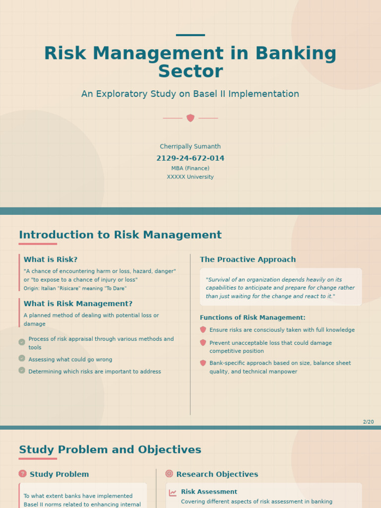 Basel II Risk Management in Banking | PDF | Financial Risk | Basel Ii