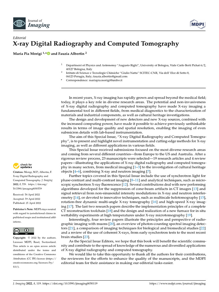 X Ray Digital Radiography and Computed T | PDF | Medical Imaging ...