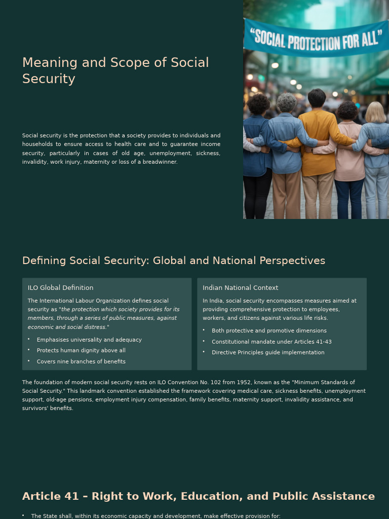 Understanding Social Security Systems | PDF | Social Protection | Pension