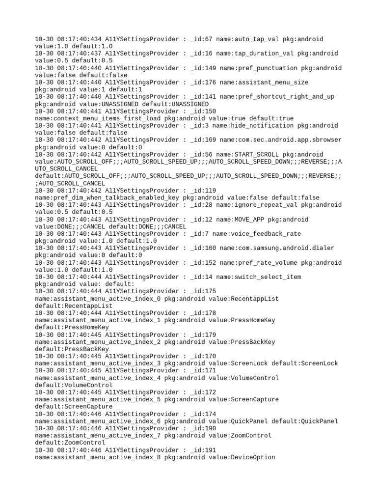 A11yprovider Log | PDF | Software | Mobile Computers