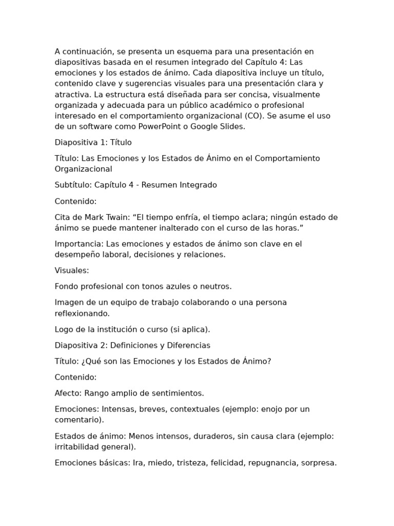 Documento | PDF | Las emociones | Estado de ánimo (psicología)