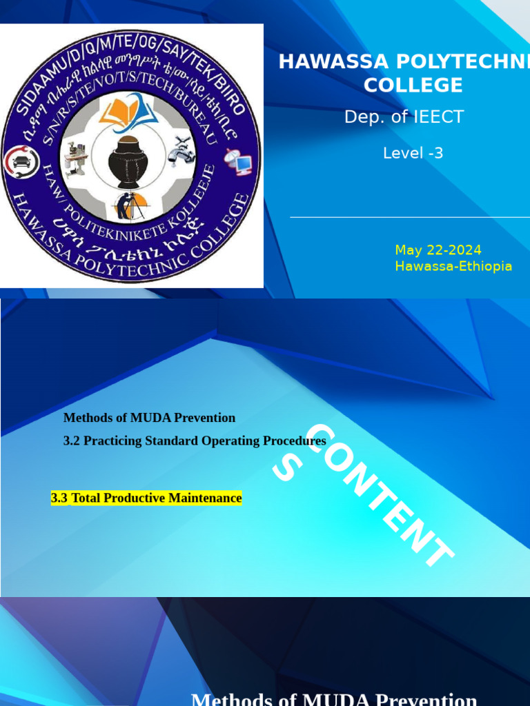MUDA Prevention and SOPs Guide | PDF | Employment | Safety