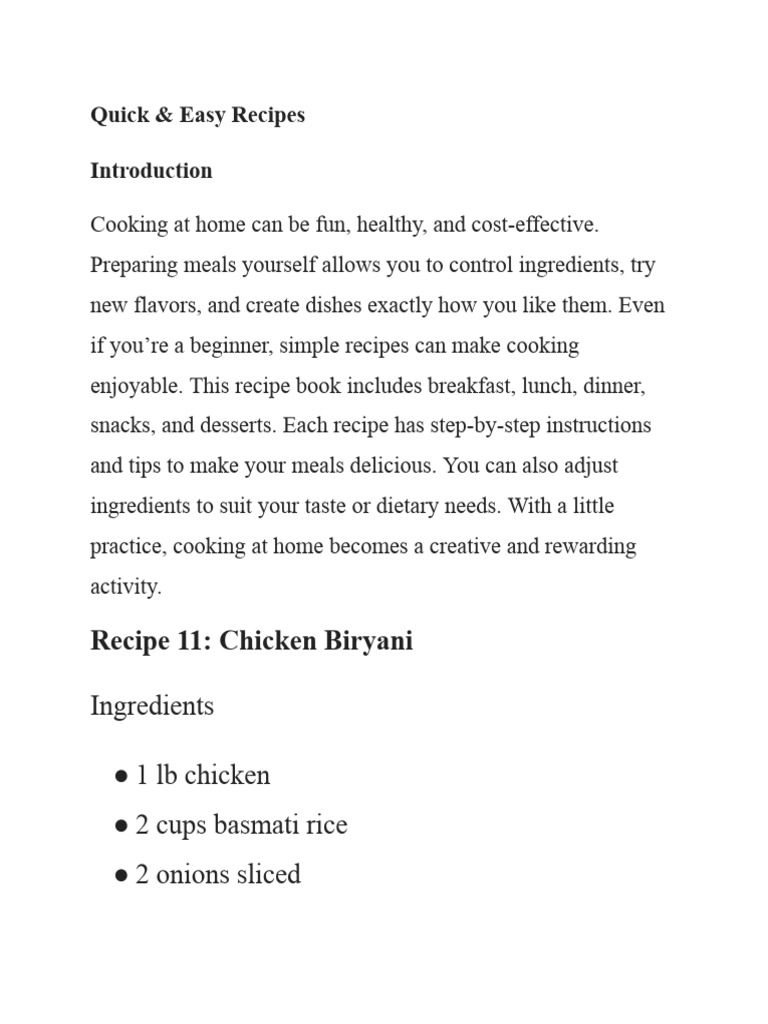 Recipes | PDF | Foods | Cuisine