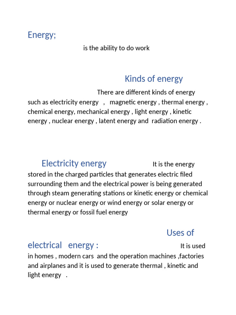 Energy | PDF | Electricity Generation | Electricity