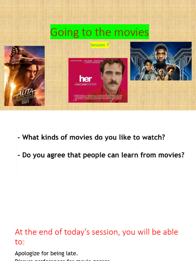 Movie Preferences and Apologies Guide | PDF