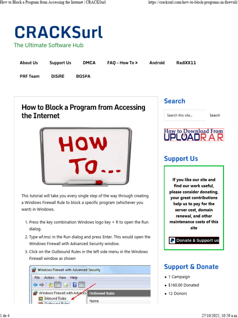 Block Programs in Windows Firewall | PDF | System Software | Computing