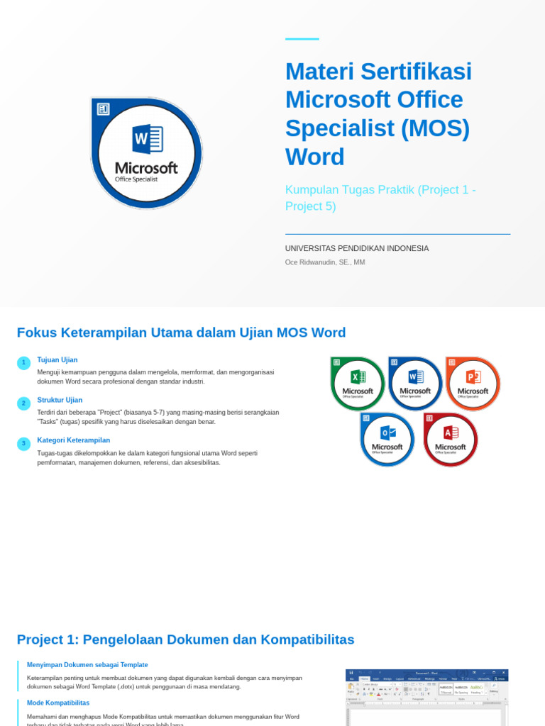 Kumpulan Tugas Ujian MOS Word 2023 | PDF