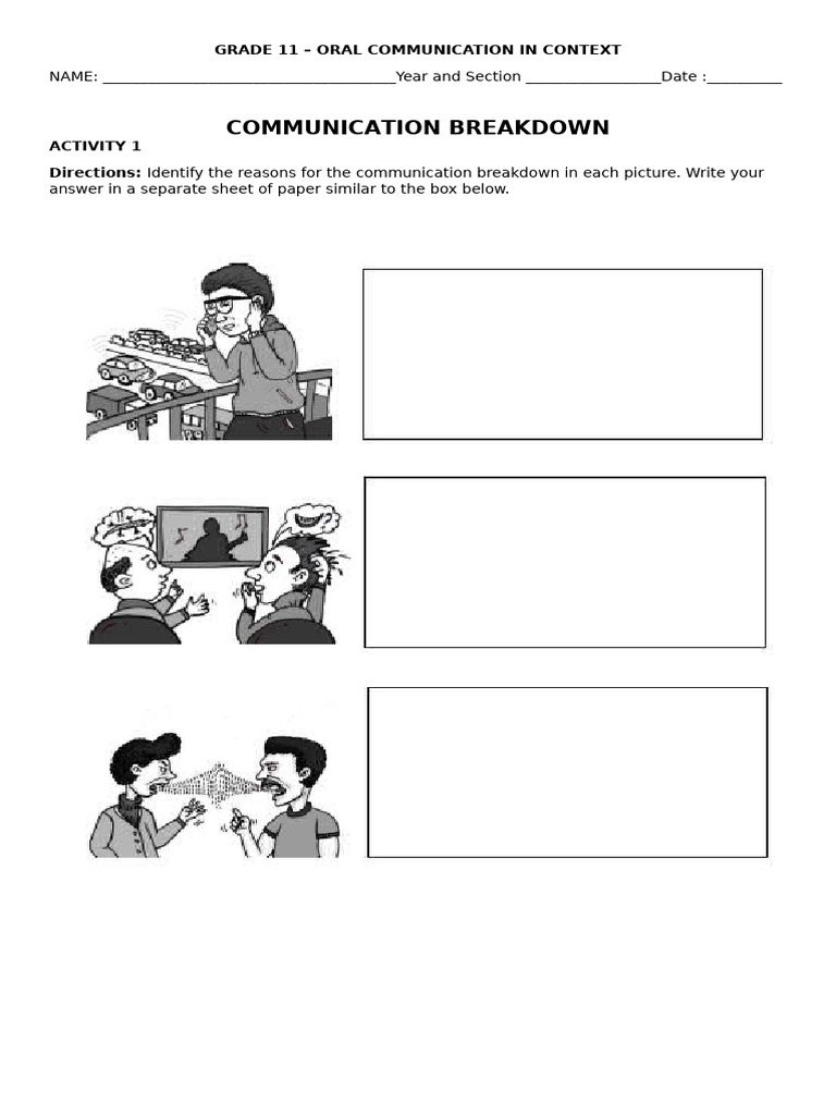 Understanding Communication Breakdown in Grade 11 | PDF