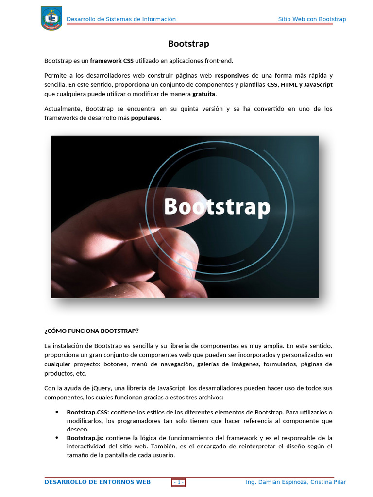 10 GUIA Boostrap INTRODUCCION | PDF | Bootstrap (marco frontal ...