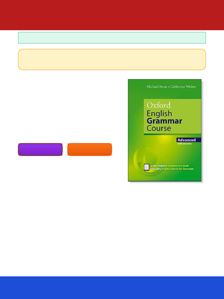 Oxford English Grammar Course Advanced Michael Swan Ebook Any Format ...