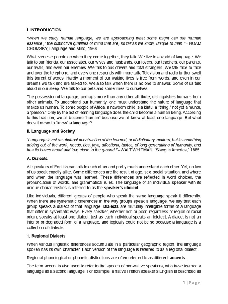 NOTES Language and Society 102 June2025 | PDF | Dialect | Accent ...