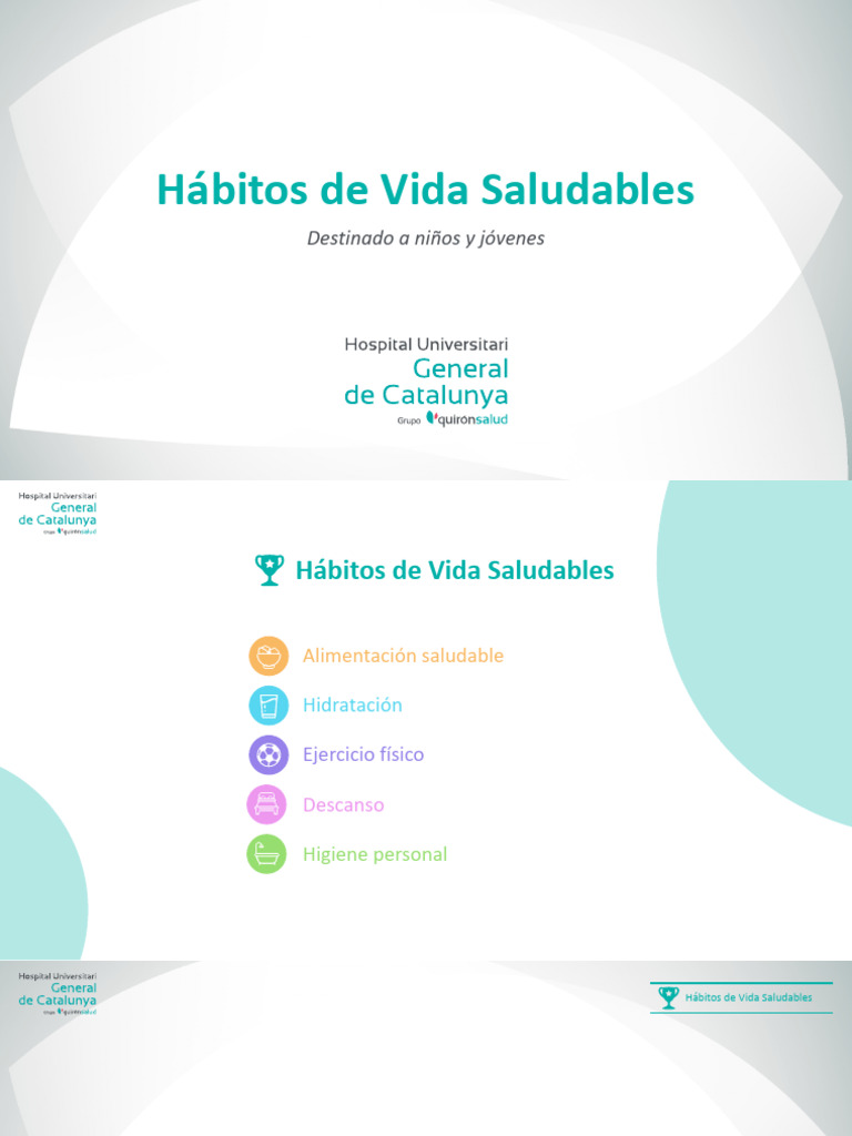 Hábitos Saludables para Niños y Jóvenes | PDF | Alimentos | Dieta saludable