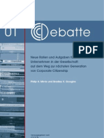 CCCDebatte01 Neue Rollen Und Aufgaben Fuer Unternehmen in Der Gesellschaft 2009