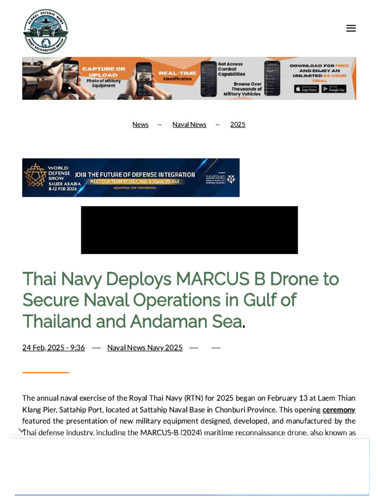 Thai Navy Deploys MARCUS B Drone To Sec.. | PDF