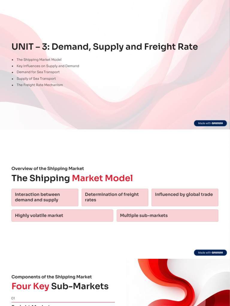 Shipping Market Dynamics Explained | PDF