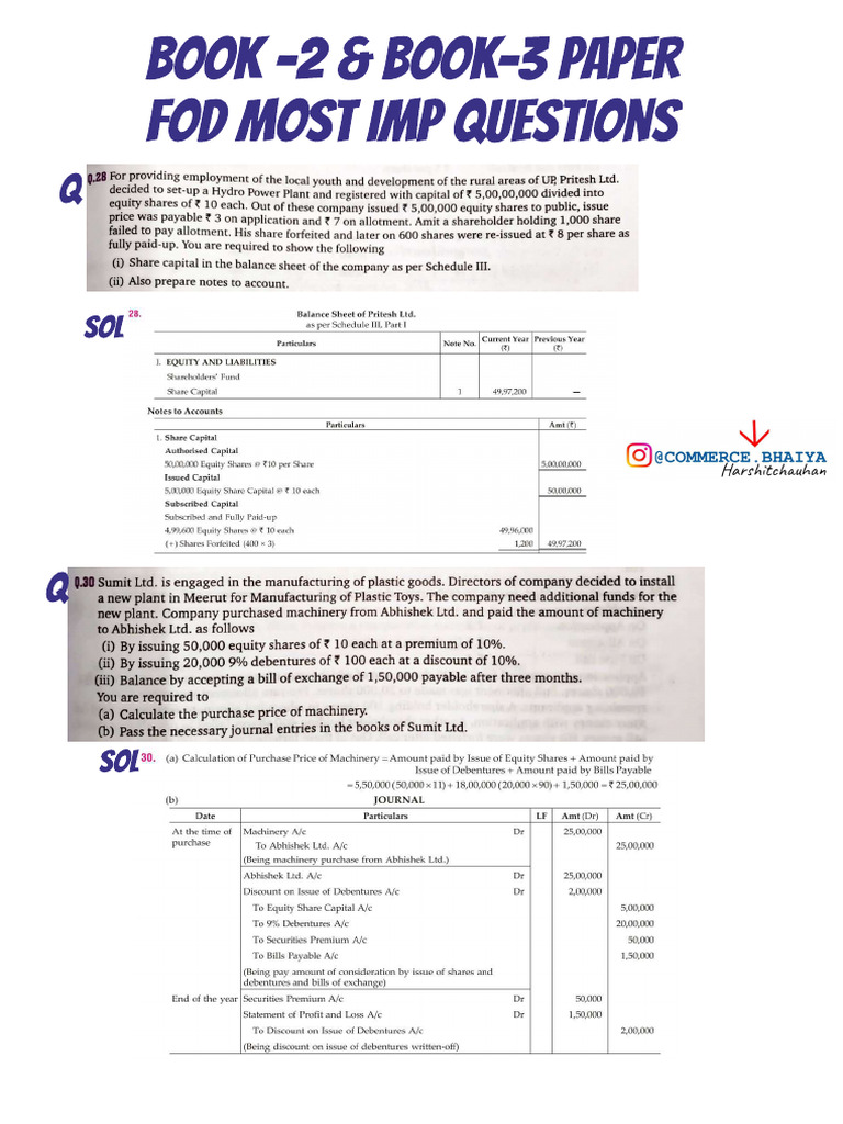 Part B C Imp Questions | PDF