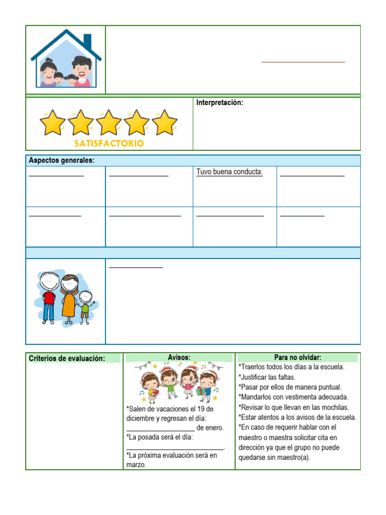 Informe de Evaluación Primer Trimestre | PDF