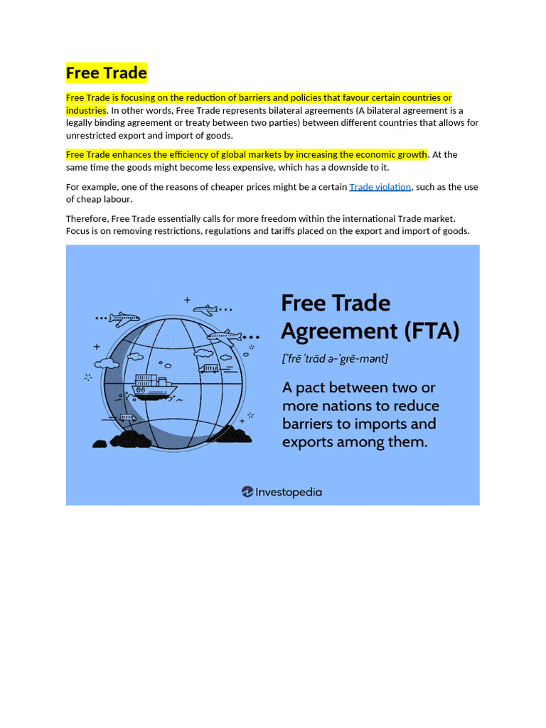 Free vs Fair Trade: Key Differences Explained | PDF | Fair Trade | Free ...