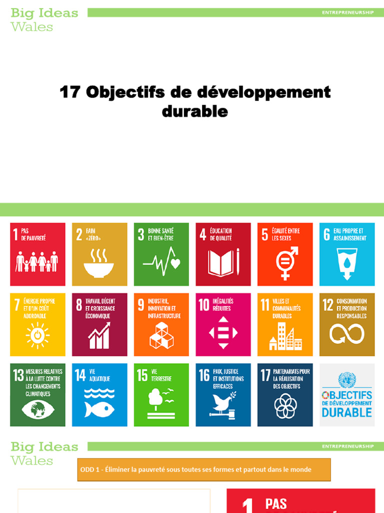 17 Objectifs de Développement Durable 2025-2026 | PDF | Développement ...