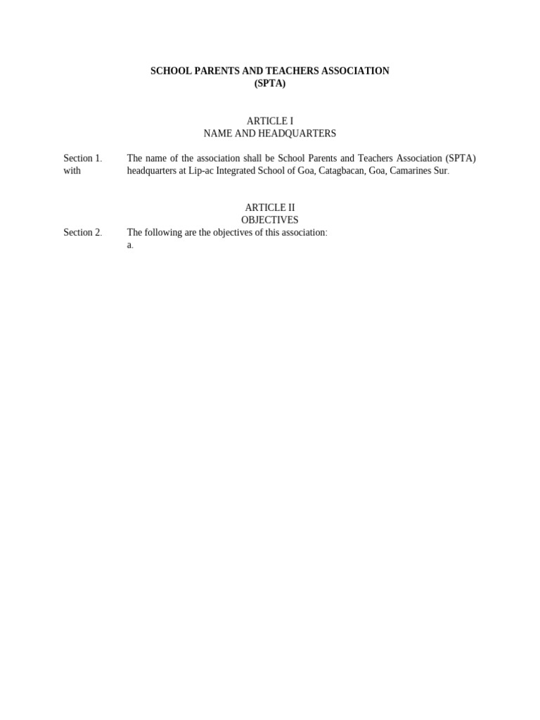 SPTA Objectives and Headquarters Details | PDF