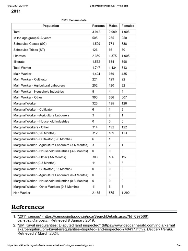 2011 Census Population Overview | PDF | Statistical Data Sets ...