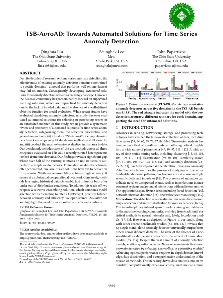 Automated Time-Series Anomaly Detection | PDF | Time Series | Learning