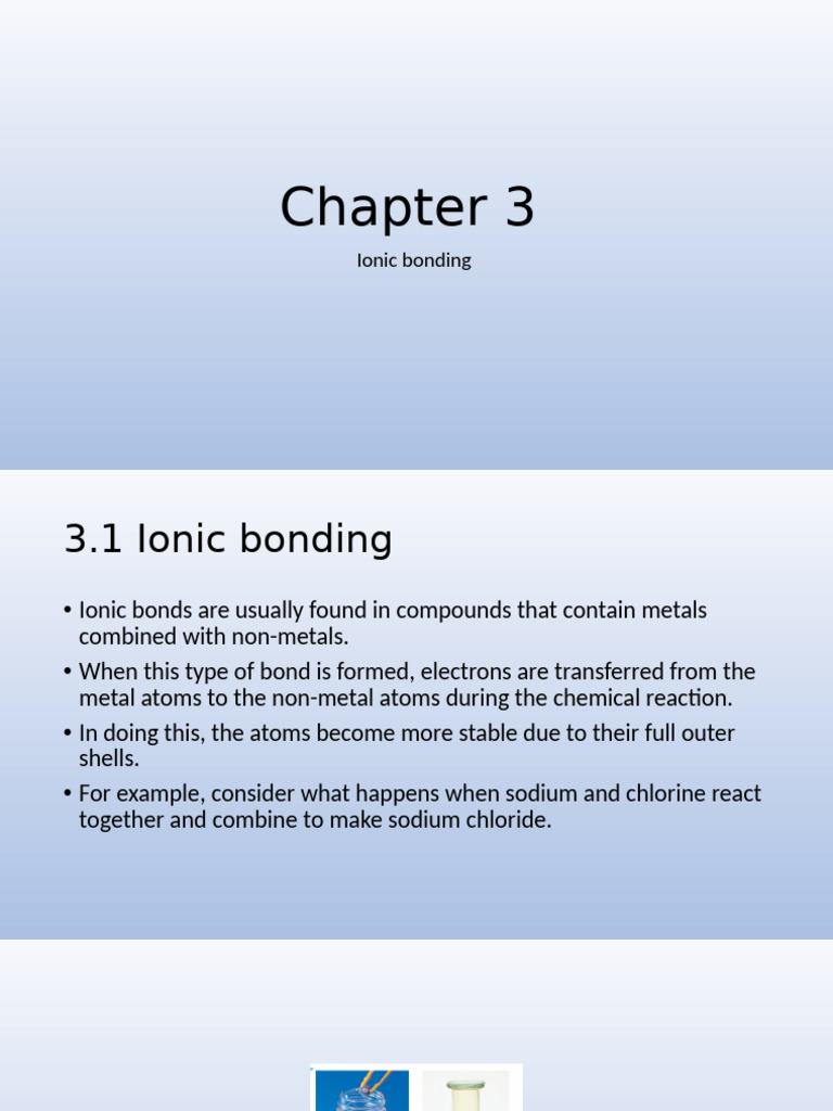 Understanding Ionic and Covalent Bonding | PDF | Ion | Chemical Bond