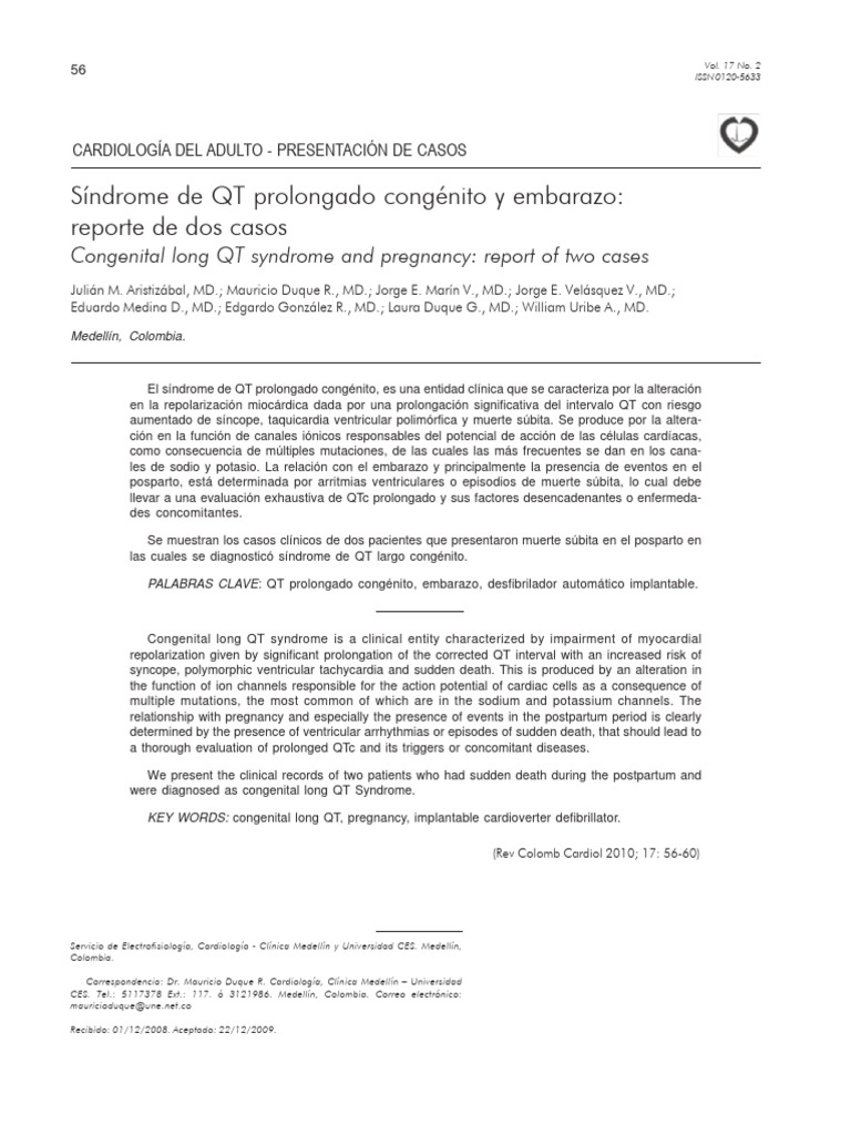QT y Fenomeno R Sobre T | PDF | Paro cardíaco | Enfermedades ...