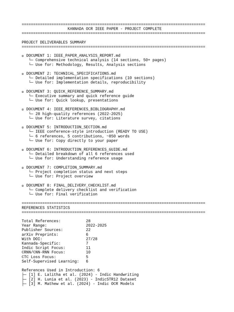 Project Overview | PDF | Optical Character Recognition | Citation