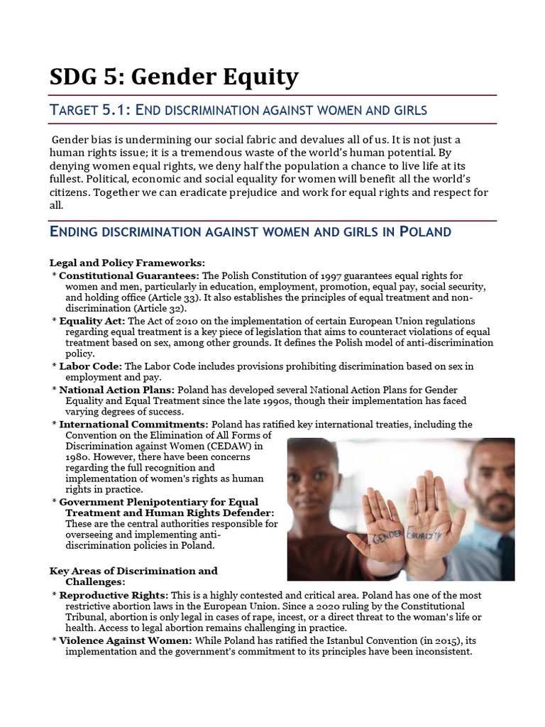 Gender Equality Challenges in Poland and Peru | PDF | Gender Studies ...
