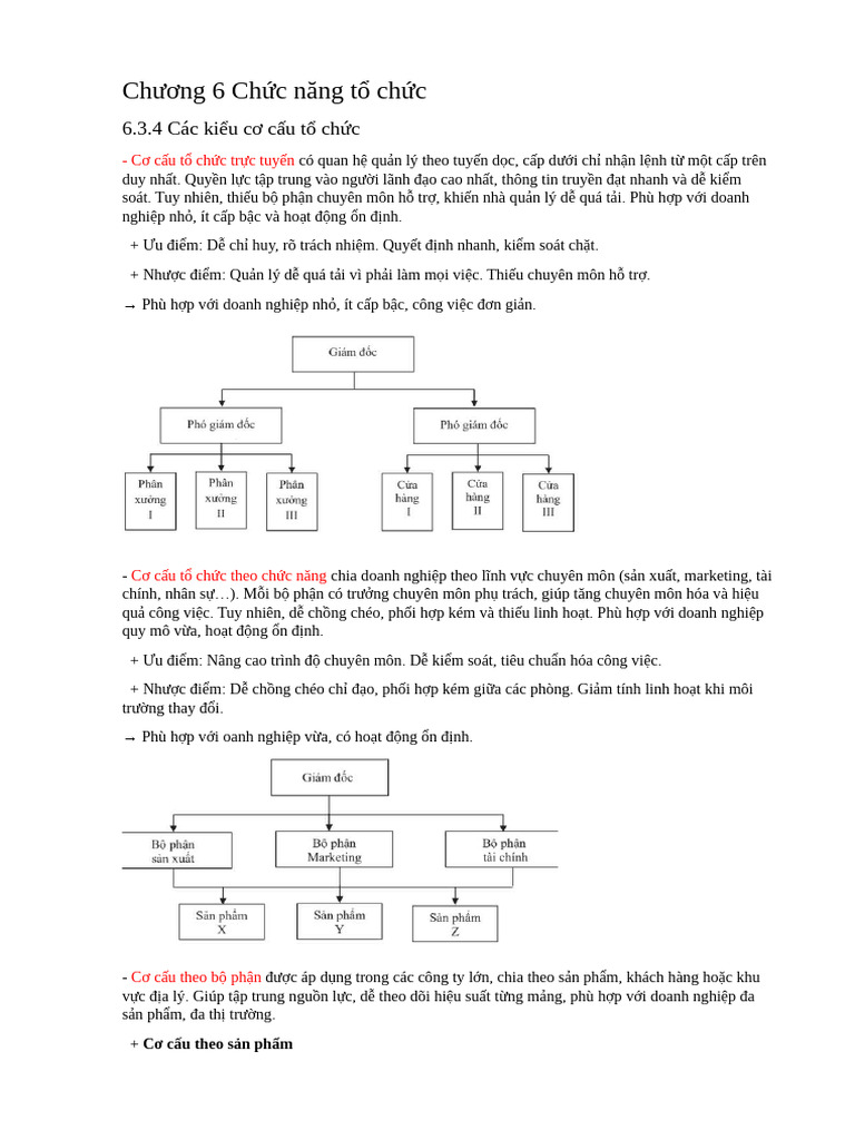 Chương 6 CH C Năng T CH C | PDF