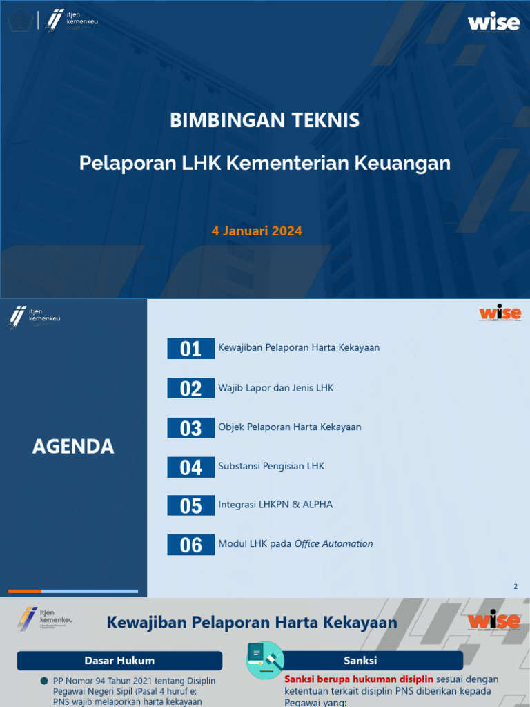 Panduan Pelaporan LHK Kemenkeu 2024 | PDF