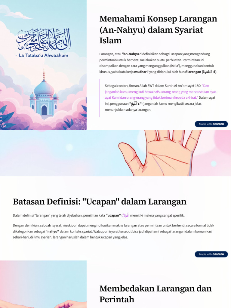 Konsep Larangan dalam Syariat Islam | PDF