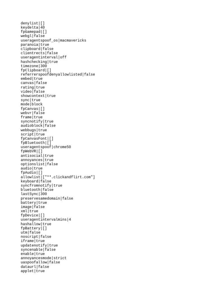 Privacy Settings Configuration Guide | PDF