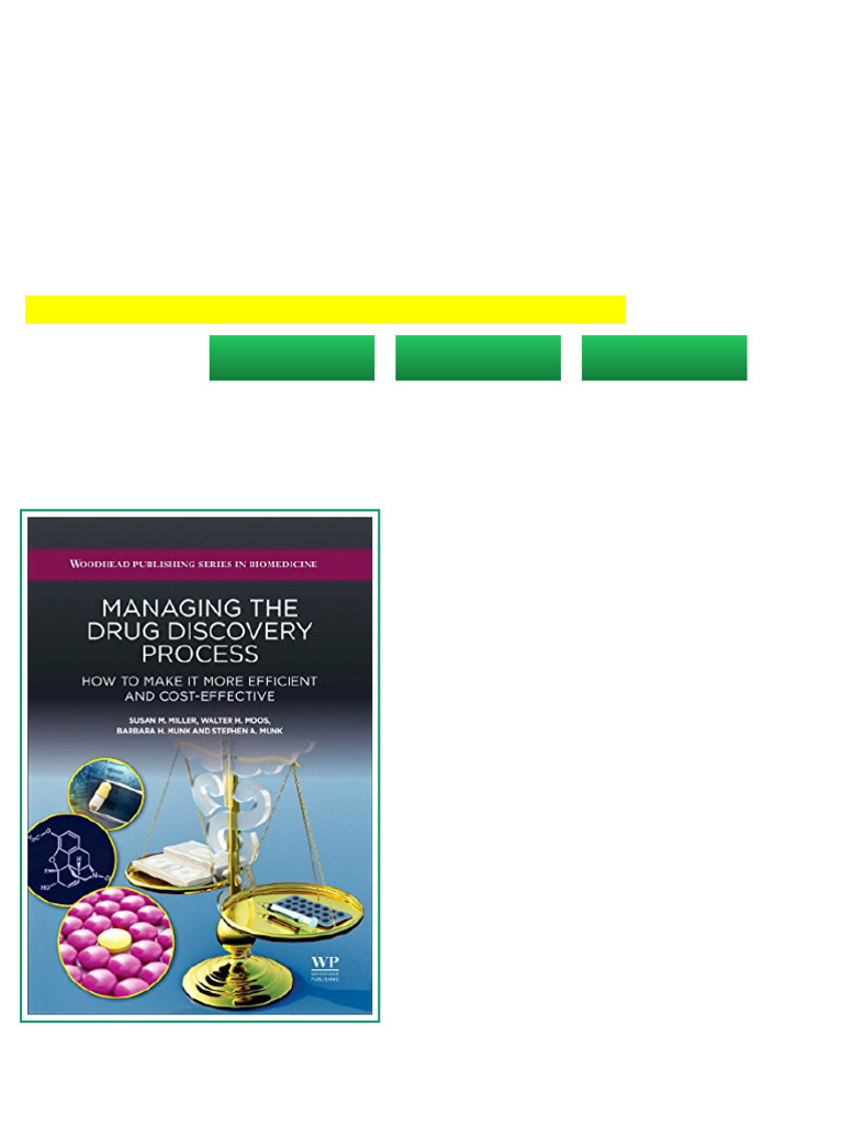 (Ebook) Managing The Drug Discovery Process: How To Make It More ...