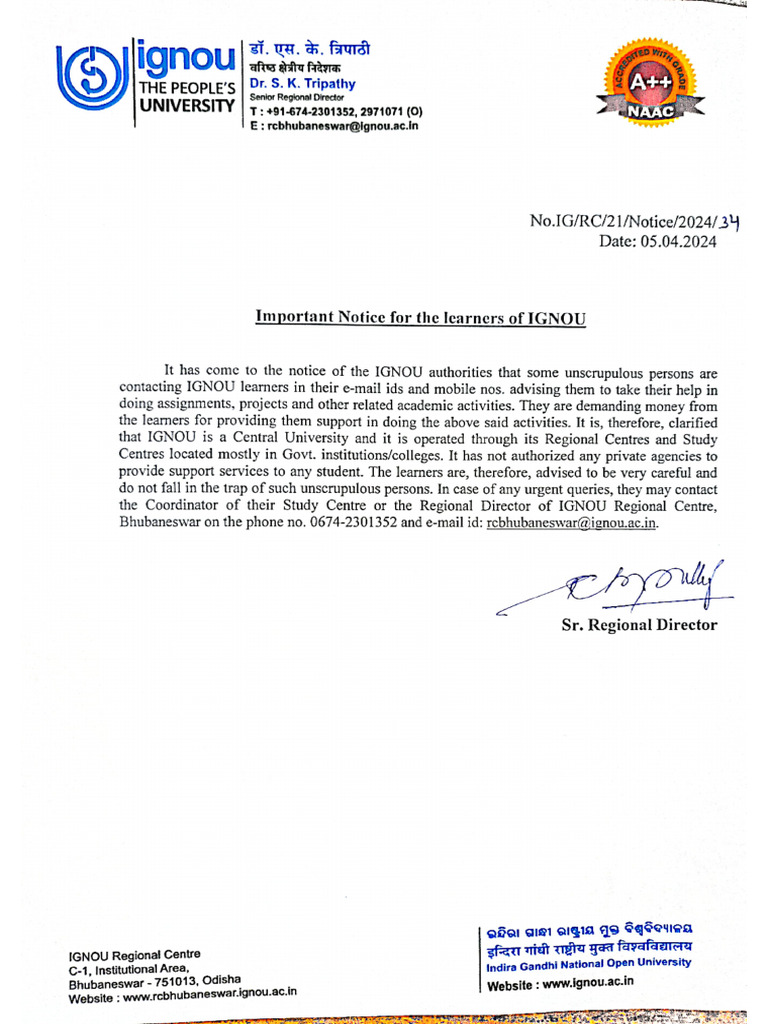 Important Notice For Learners | PDF