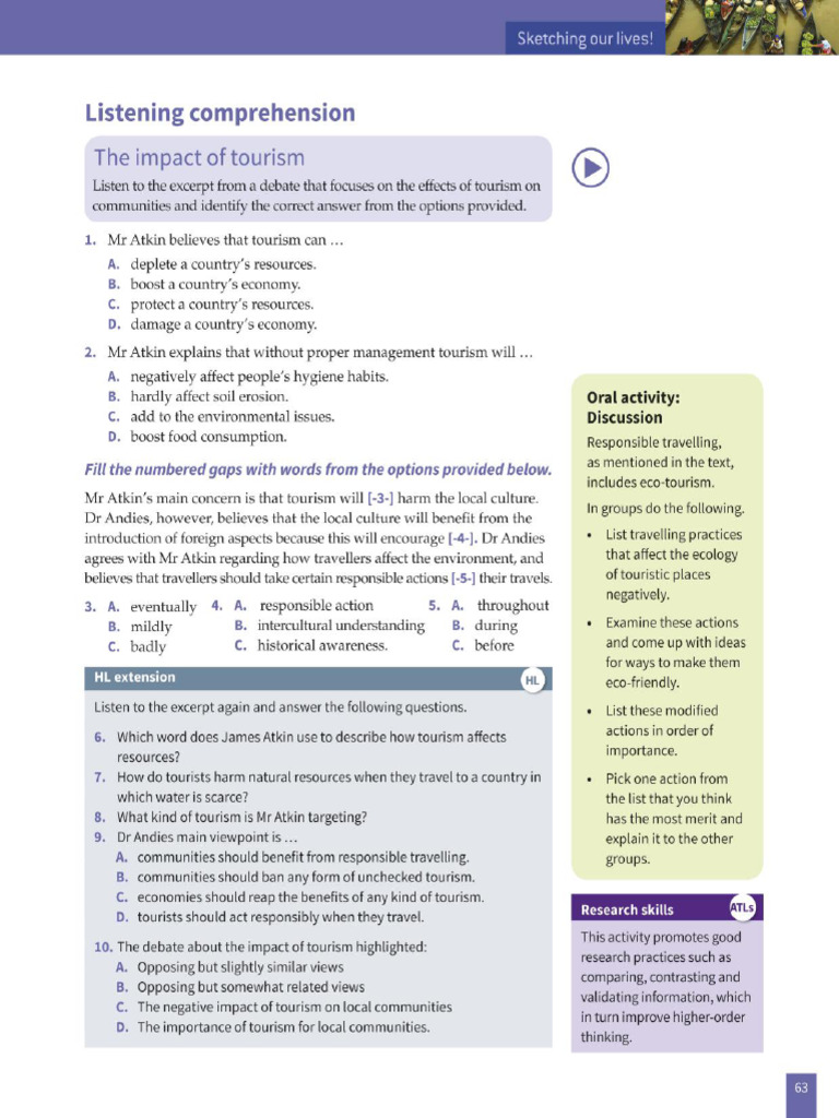 Part 2 - Impact of Tourism | PDF