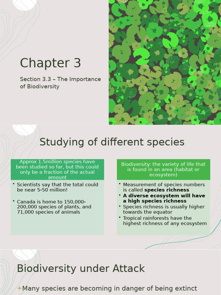 Biodiversity and Species at Risk | PDF | Habitat Destruction | Biodiversity