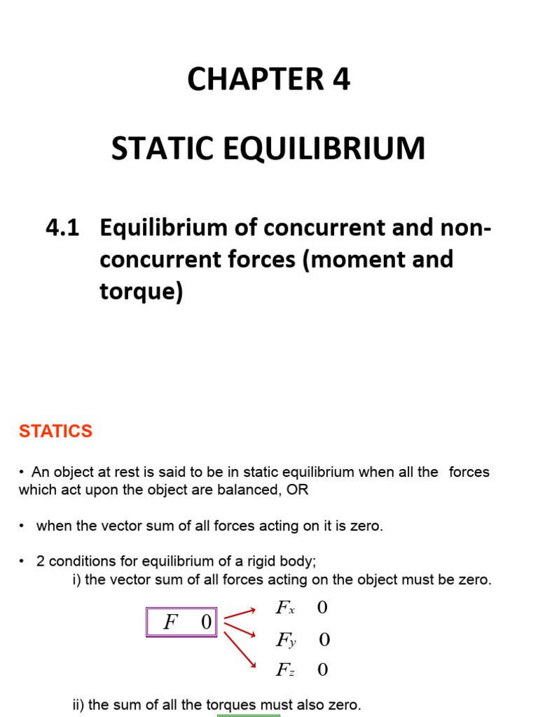 Static Equilibrium and Torque Analysis | PDF | Torque | Force