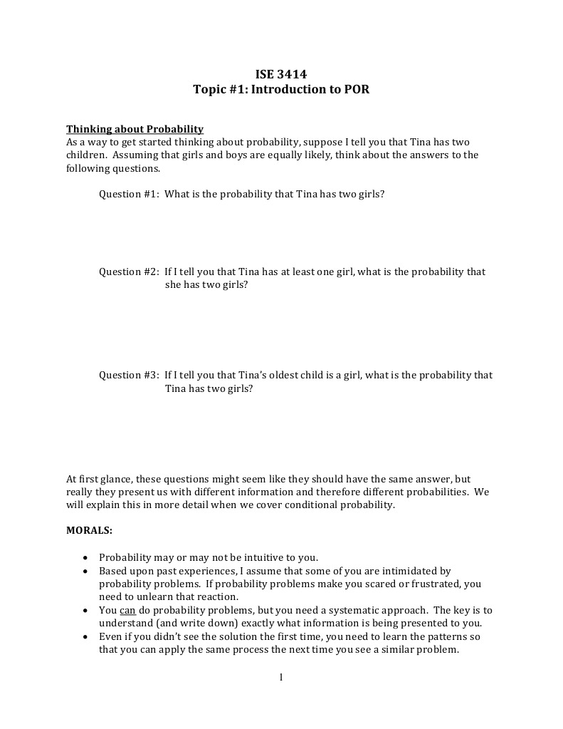 Understanding Probability Basics | PDF | Determinism | Probability