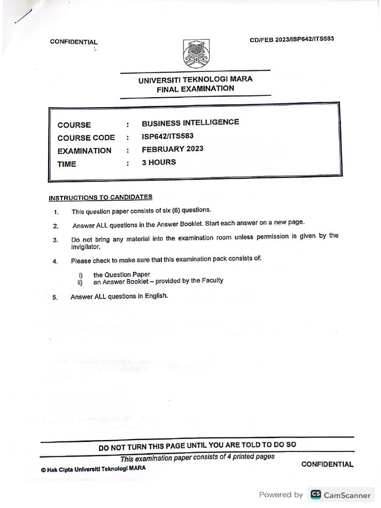 Final Exam Question | PDF
