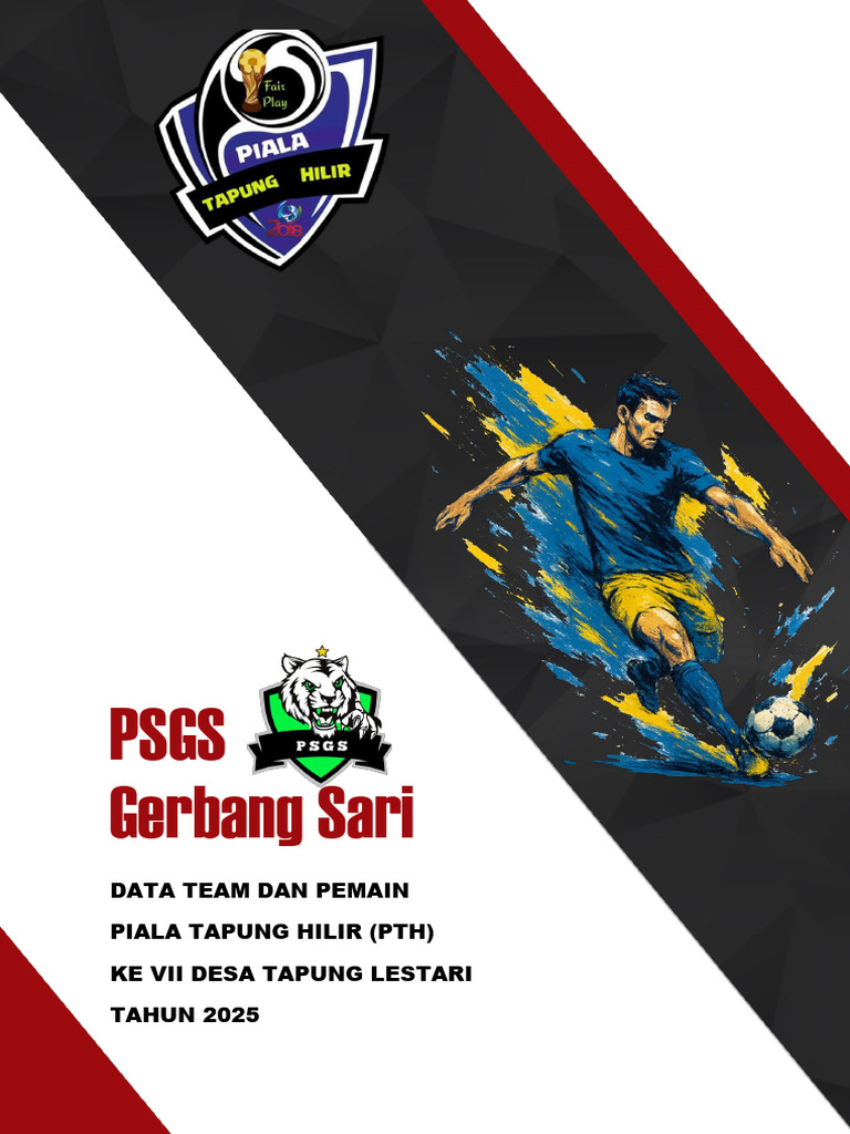 Data Tim PSGS Piala Tapung Hilir 2025 | PDF