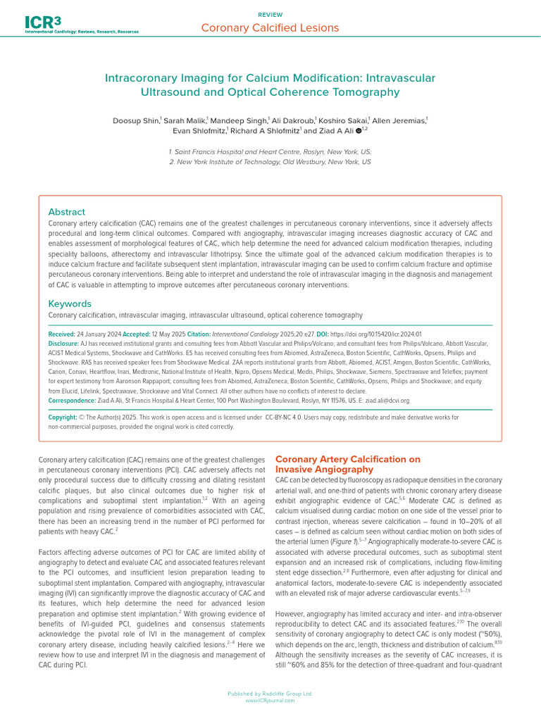 ICR Ali WEB | PDF | Percutaneous Coronary Intervention | Angiography