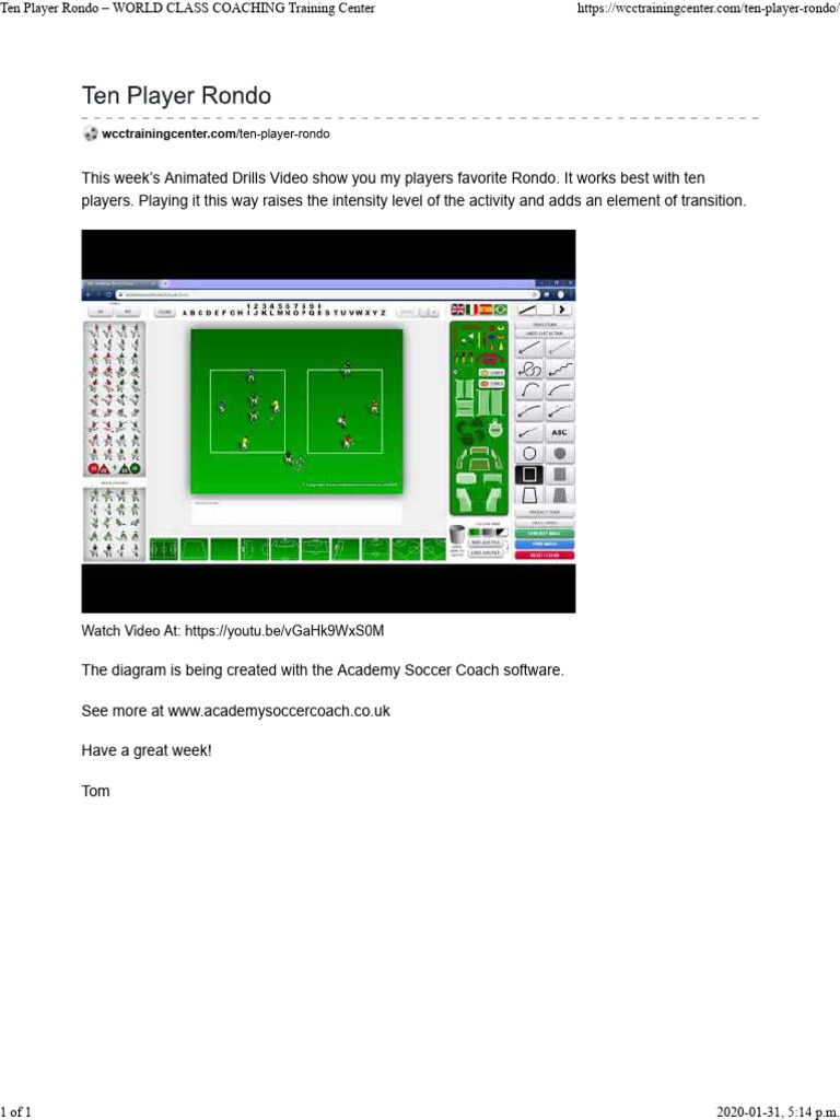 Ten Player Rondo | PDF