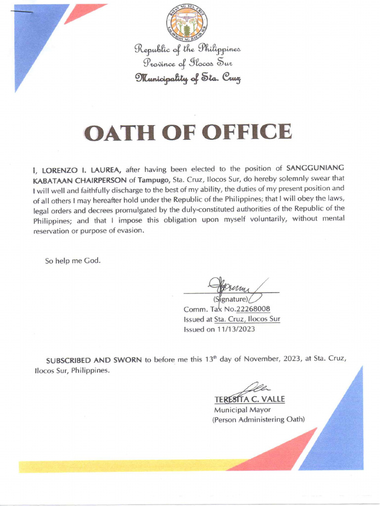 Oath of Office | PDF