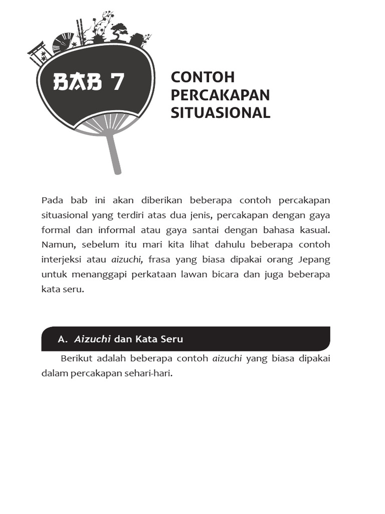 Contoh Aizuchi dalam Percakapan Jepang | PDF