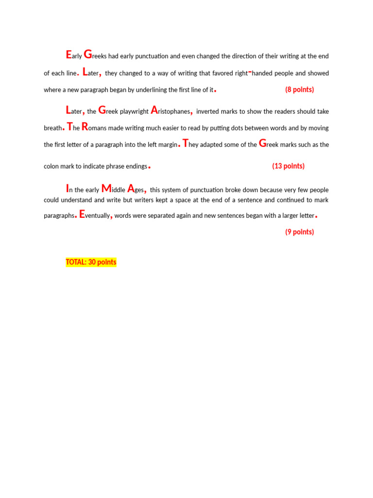 Early Greeks Had Early Punctuation and Even Changed The Direction of ...